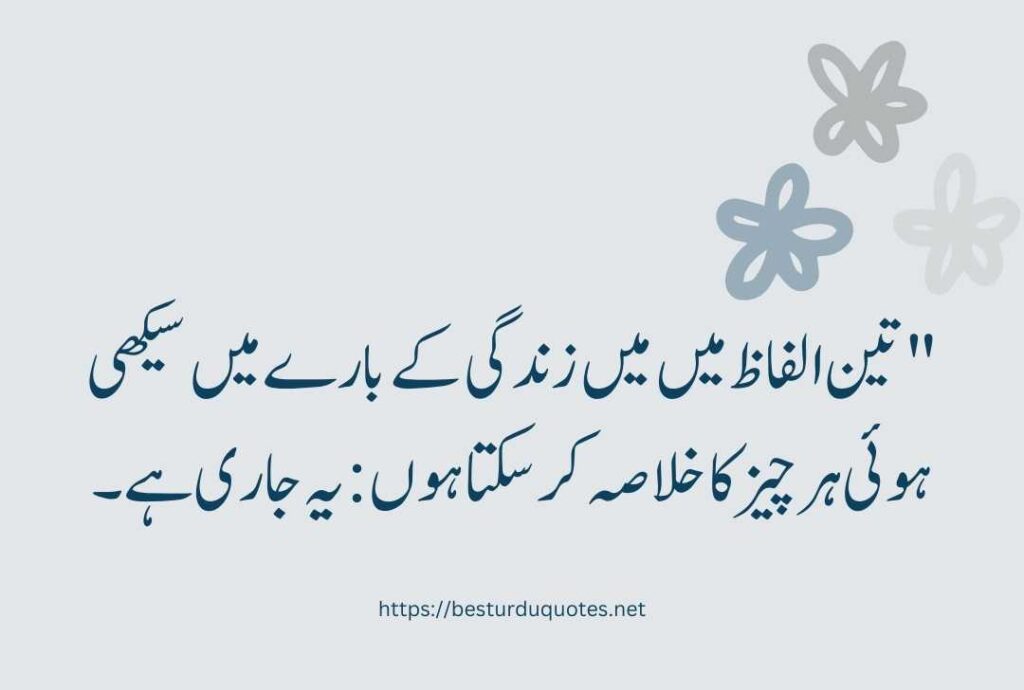 Life Urdu Quotes