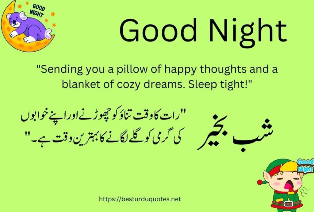 Good Night Urdu Quotes