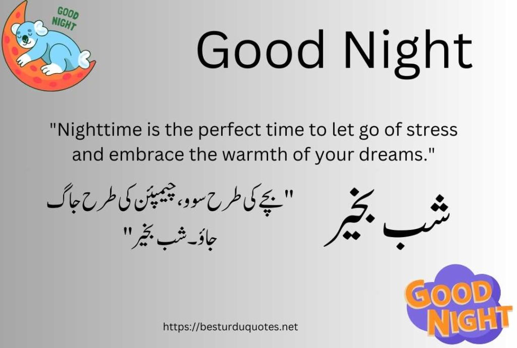 Good Night Urdu Quotes