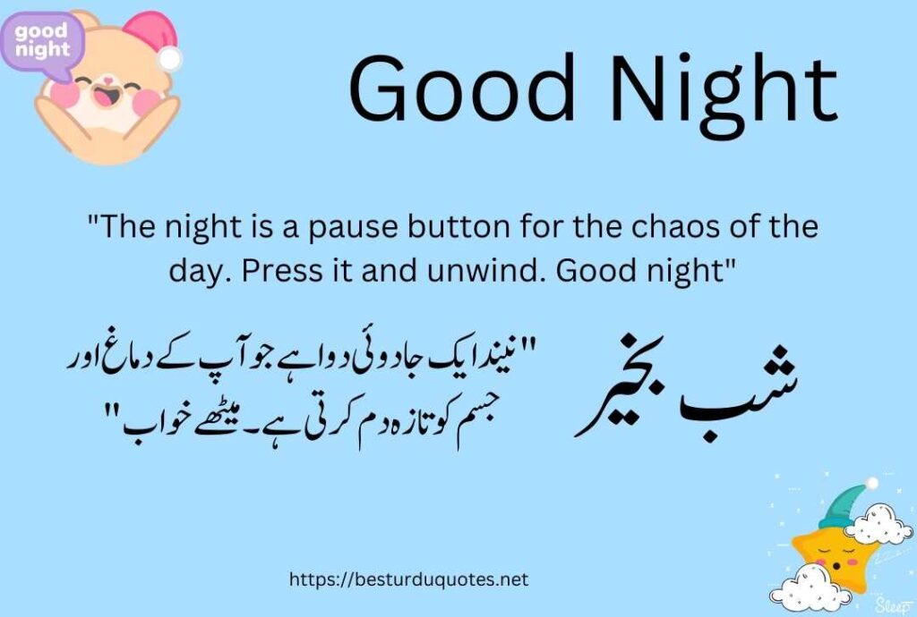 Good Night Urdu Quotes