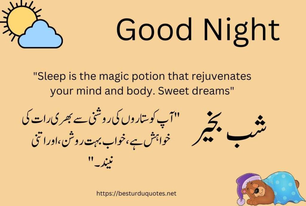 Good Night Urdu Quotes