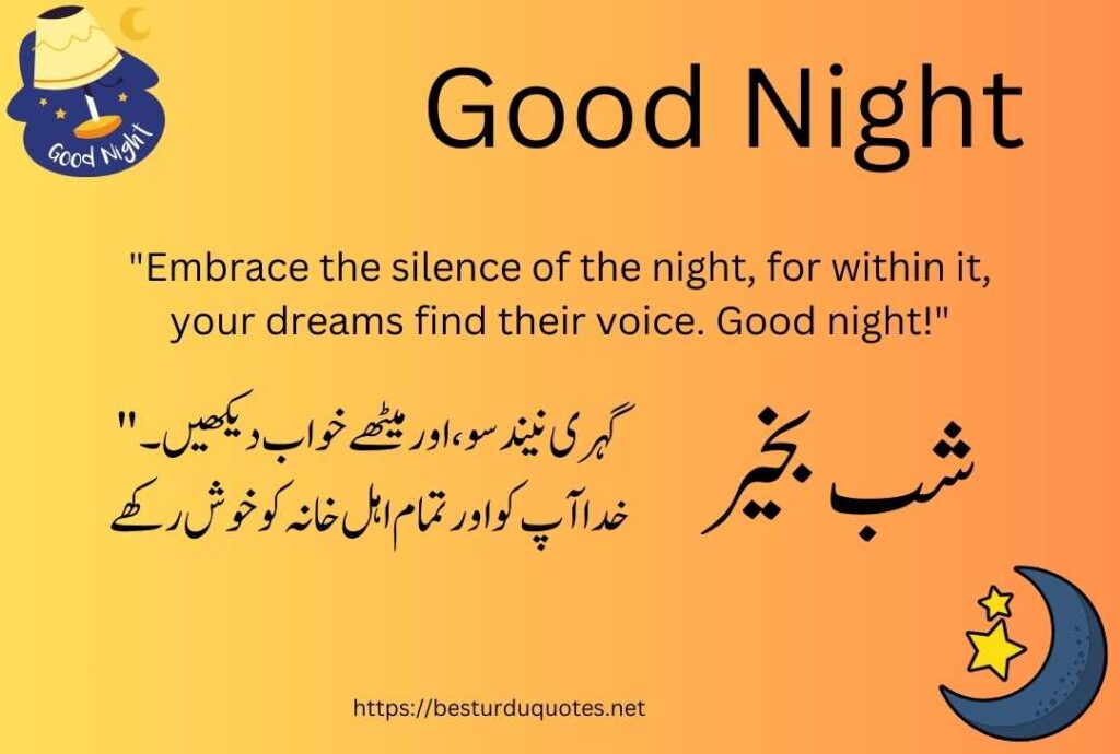 Good Night Urdu Quotes