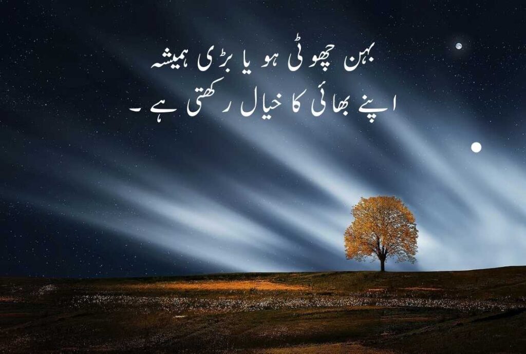 Sister Quotes in Urdu