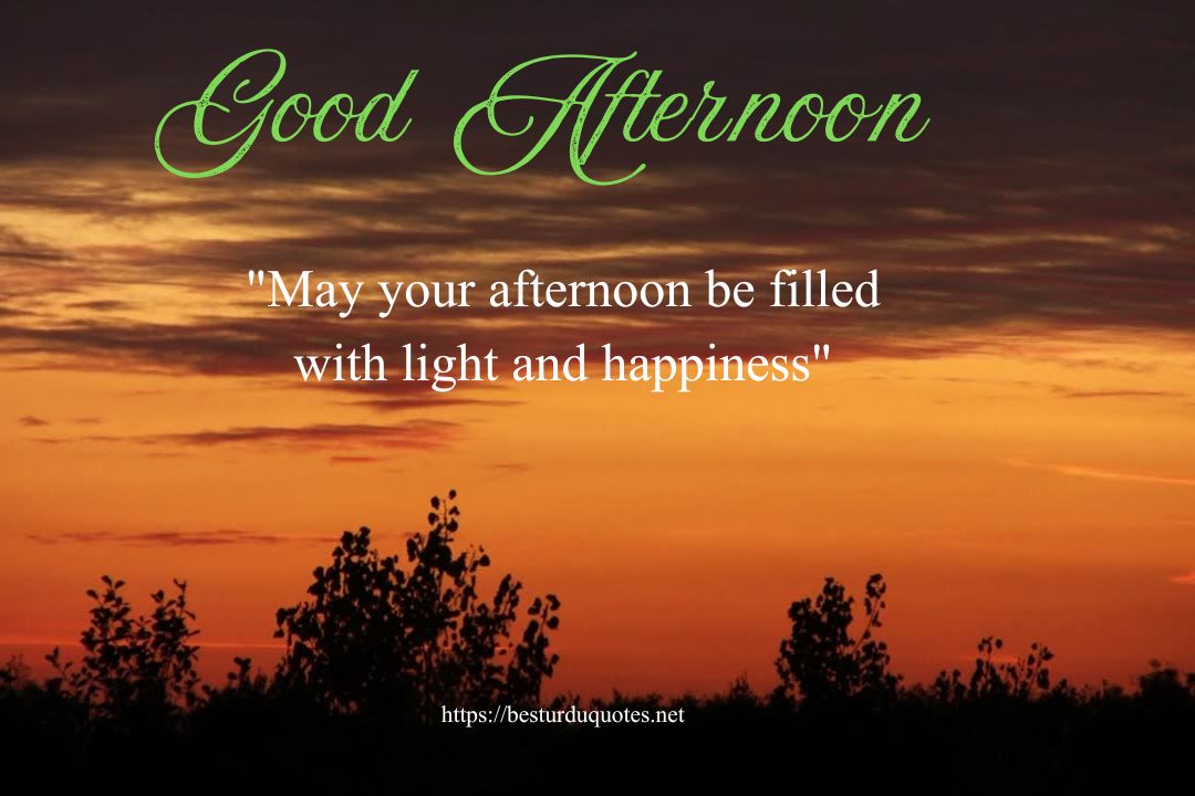 The Significance of Saying Good Afternoon