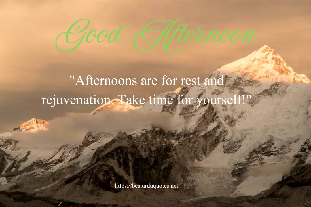 The Significance of Saying Good Afternoon