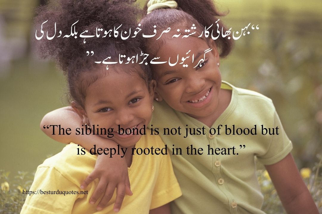 Sister Quotes in Urdu Celebrating the Bond of Love and Friendship