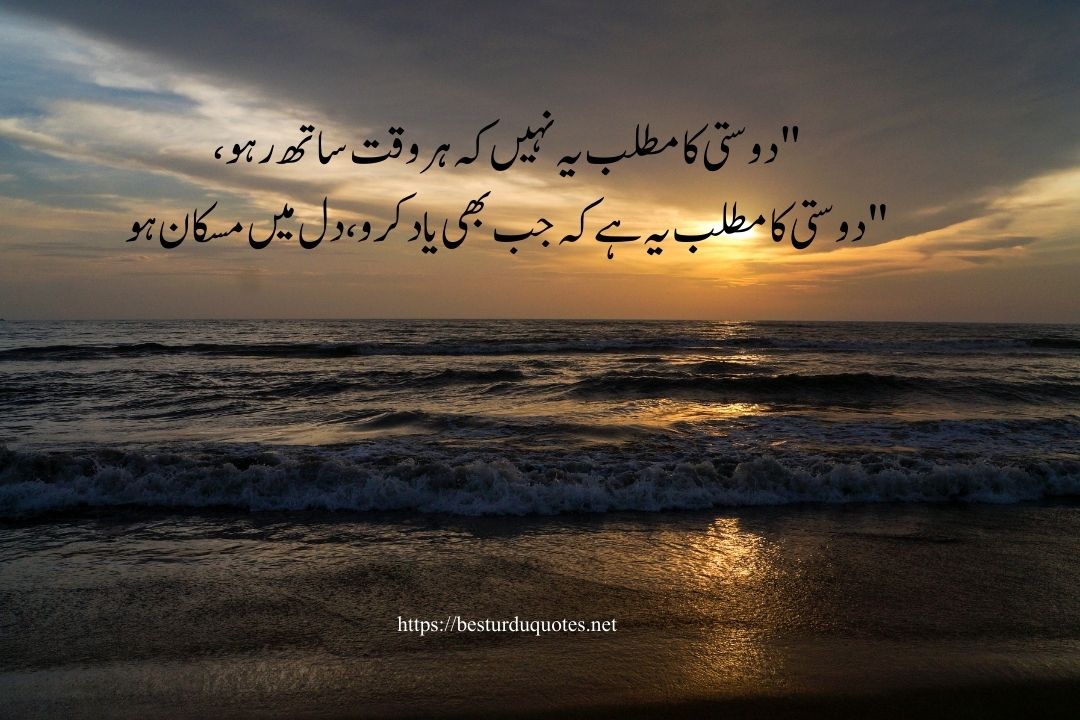 Friendship Quotes in Urdu