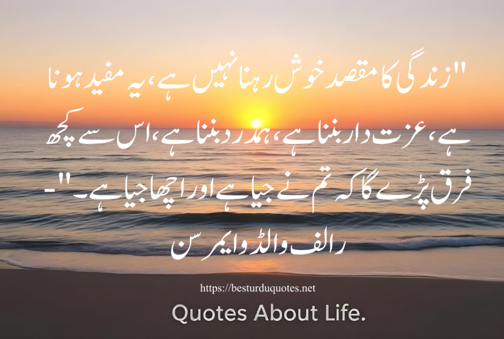 Best Quotes About Life in Urdu