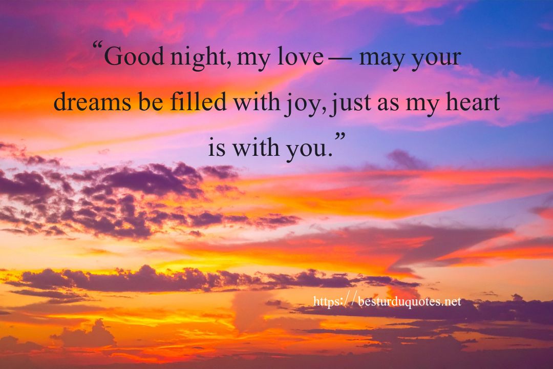 Good Night My Love Quotes