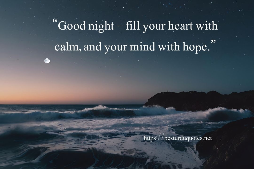 Positive Good Night Quotes 