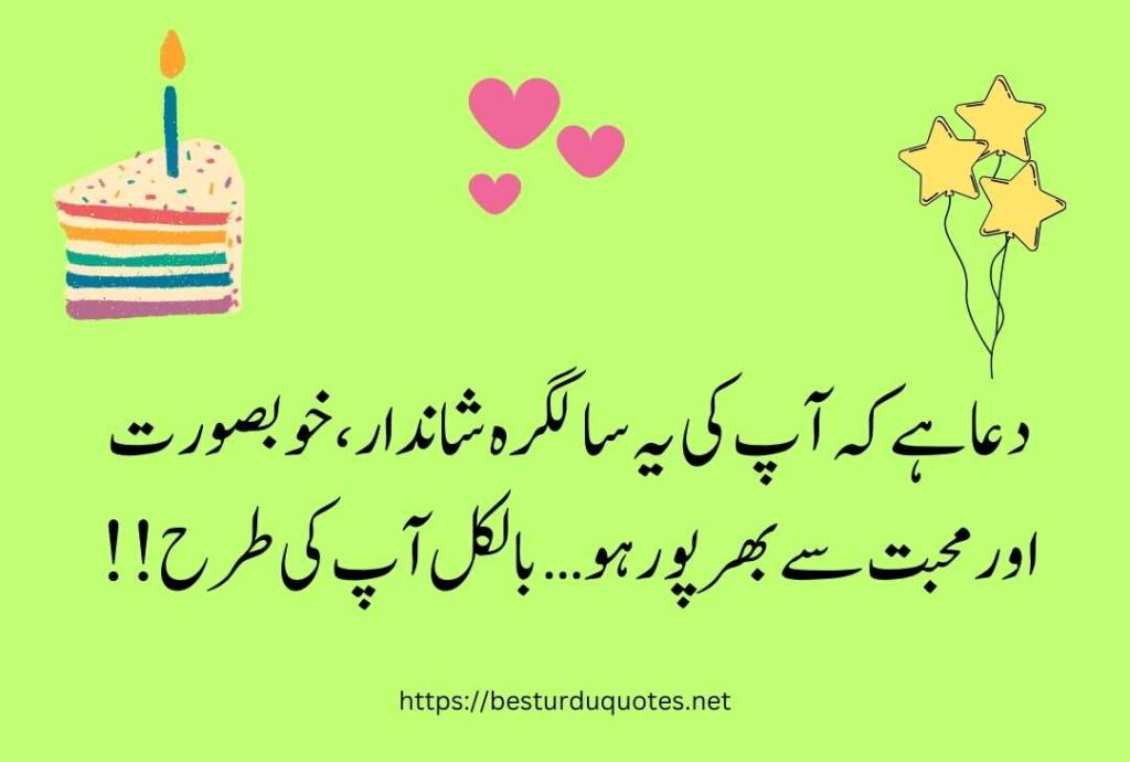 Happy Birthday Wishes in Urdu