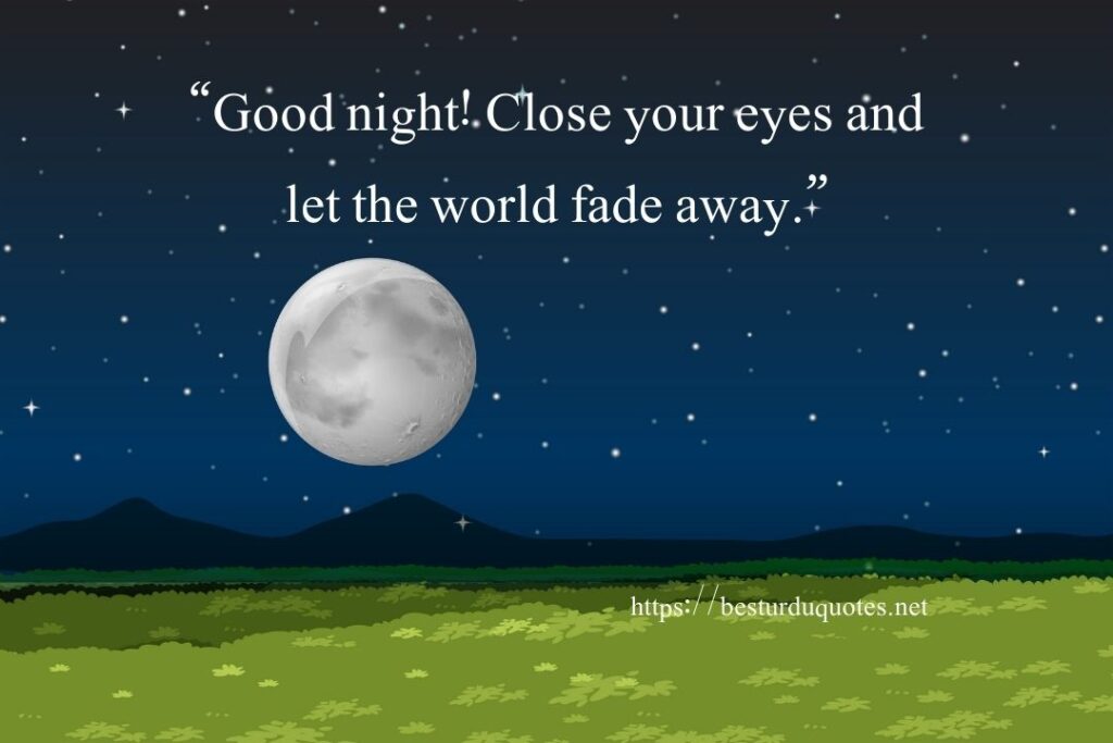 Good Night Quotes Short and Sweet Text Messages